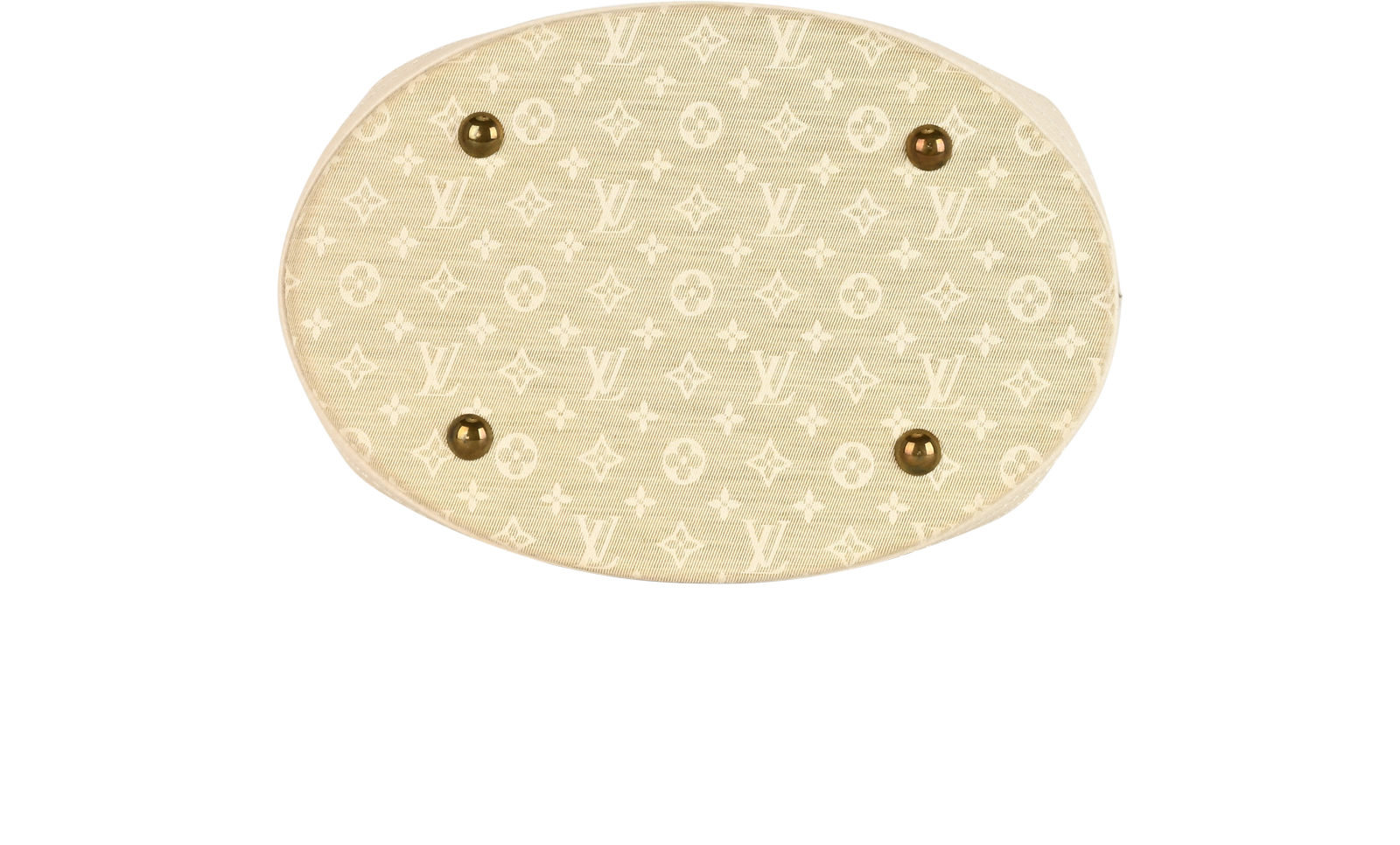 Mini Lin Idylle Bucket PM, &pound;495, Handbags, Cream, Canvas, Top view